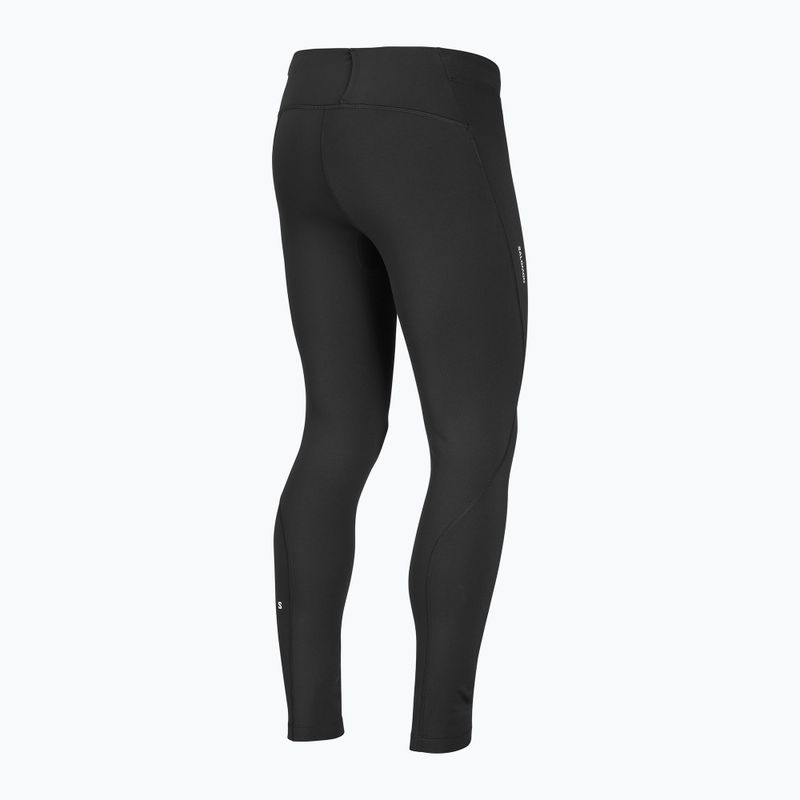 Men's running leggings Salomon Shakeout Core Warm Tights deep black 9