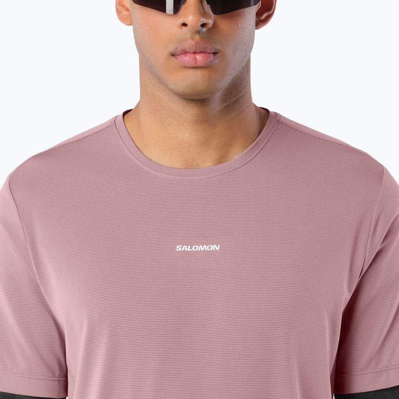 Men's running shirt Salomon Shakeout Core SS Tee antler 3