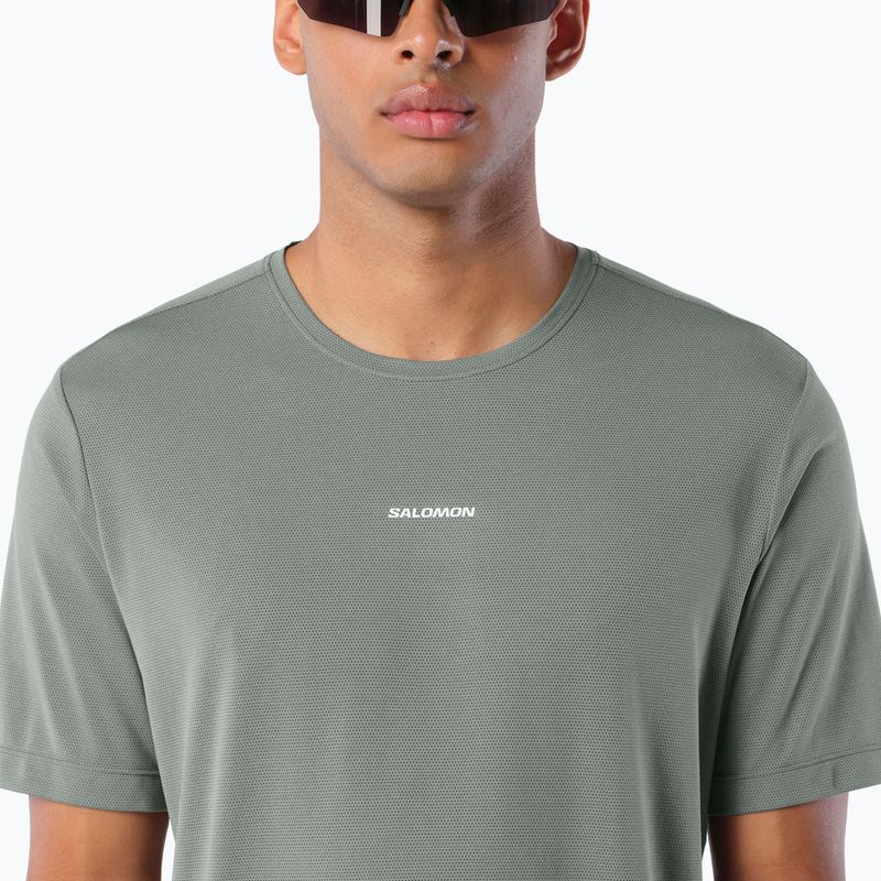 Men's running shirt Salomon Shakeout Core SS Tee castor gray 3