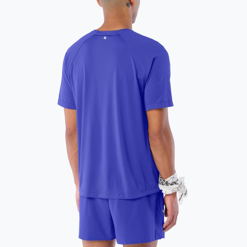 Men's running shirt Salomon Shakeout Core SS Tee clematis blue 2