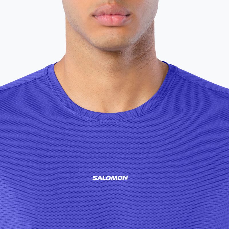 Men's running shirt Salomon Shakeout Core SS Tee clematis blue 3