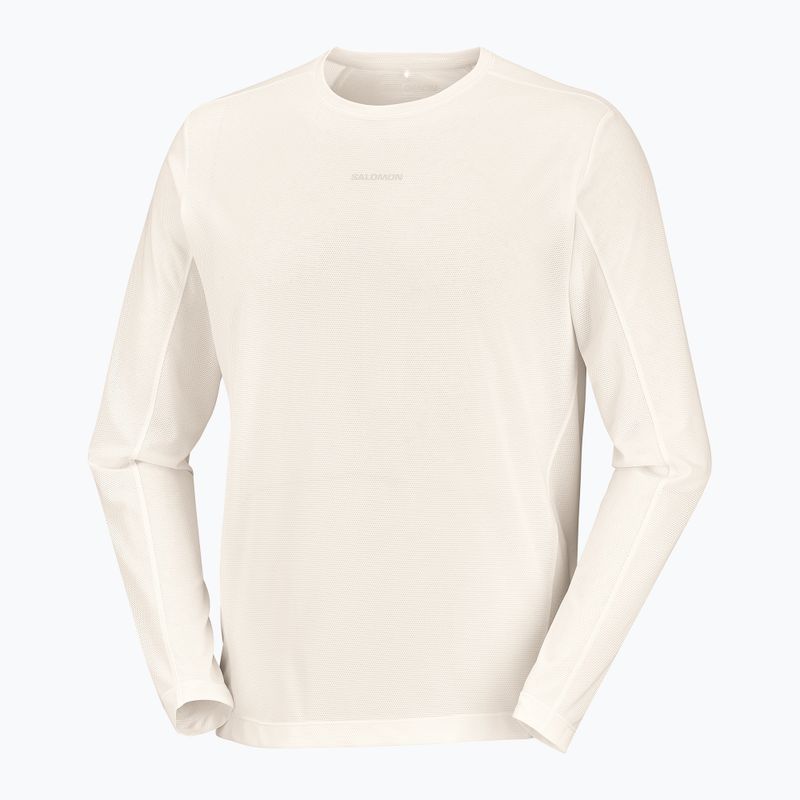 Men's running longsleeve Salomon Shakeout Core Tee GFX LS whisper white/pink frosting 5