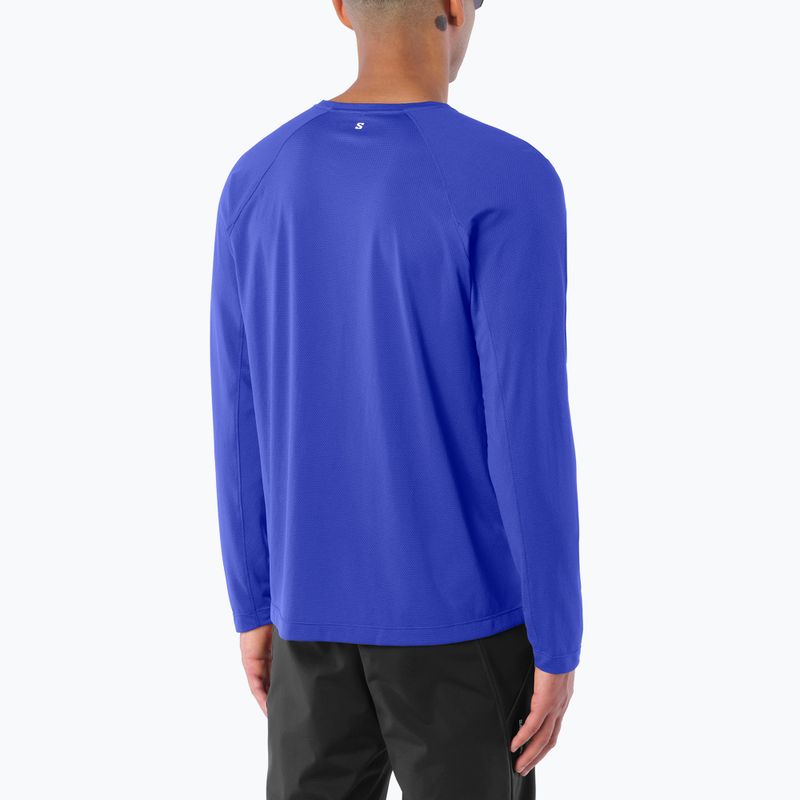 Men's running longsleeve Salomon Shakeout Core LS Tee clematis blue 2