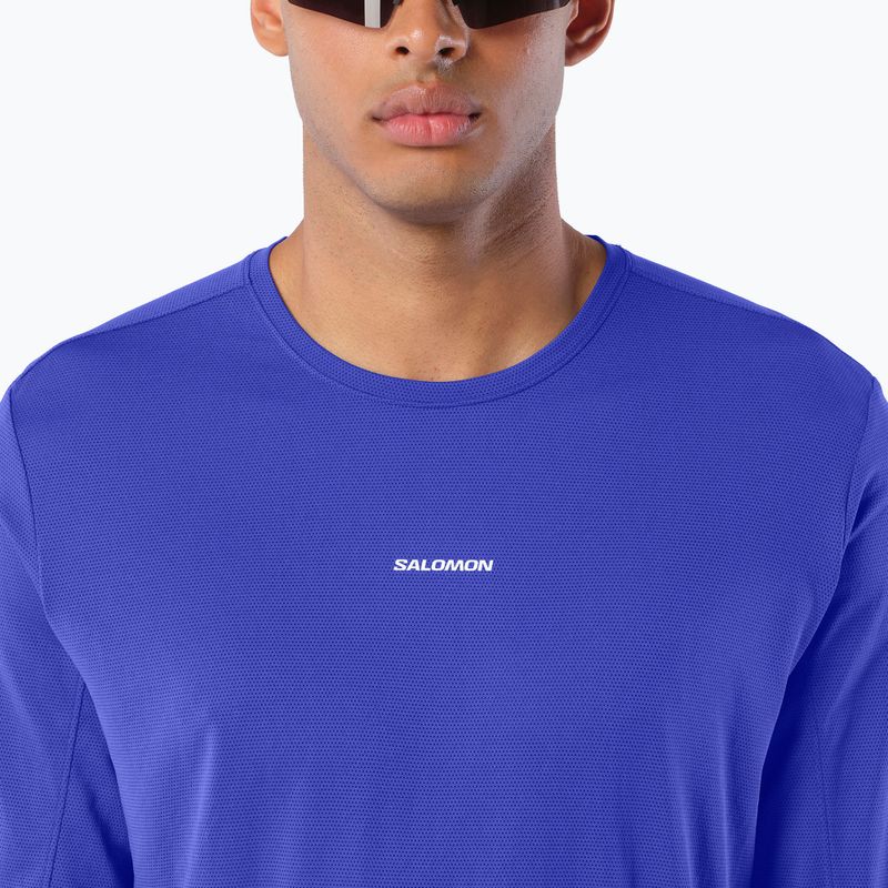 Men's running longsleeve Salomon Shakeout Core LS Tee clematis blue 3