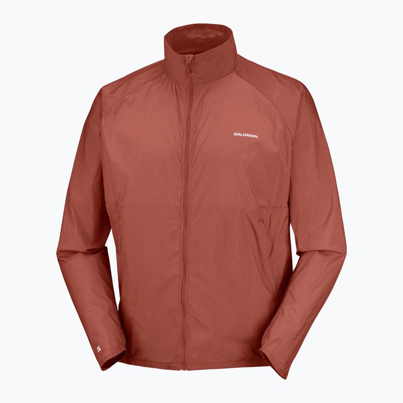 Men's running jacket Salomon Shakeout Fly burnt umber 9