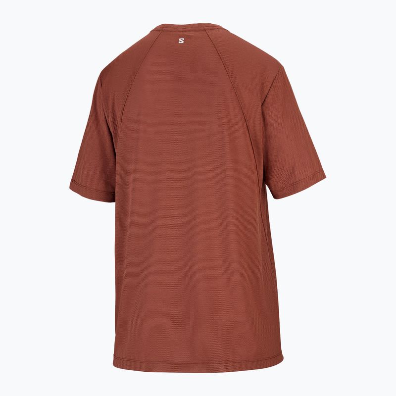 Women's running shirt Salomon Shakeout Core SS Tee burnt umber 5