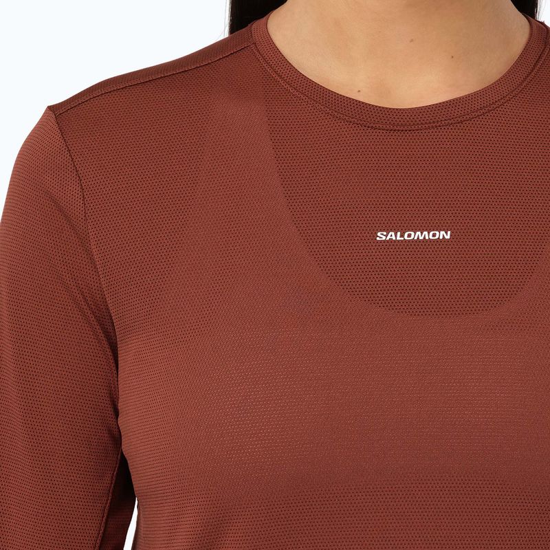 Women's running longsleeve Salomon Shakeout Core LS Tee burnt umber 3