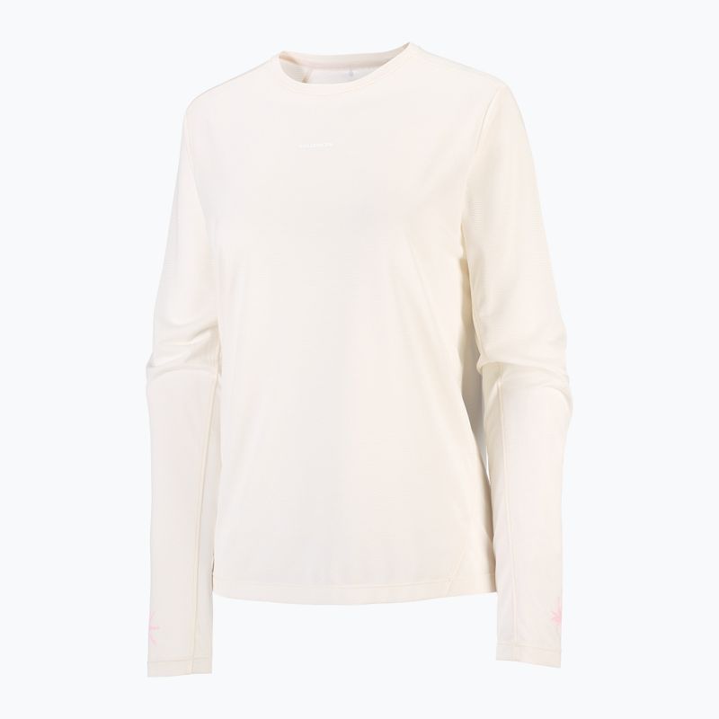Women's running longsleeve Salomon Shakeout Core Tee GFX LS whisper white/pink frosting 5