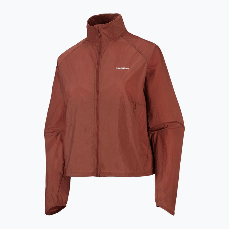 Women's running jacket Salomon Shakeout Fly burnt umber 6