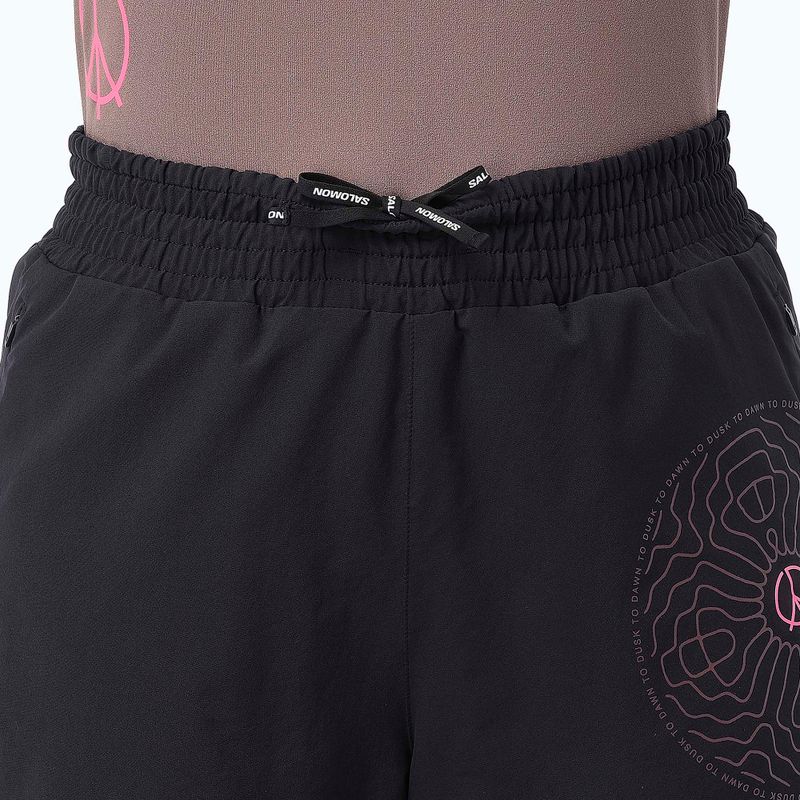 Women's running shorts Salomon SHKout Courtney 4" deep black 4