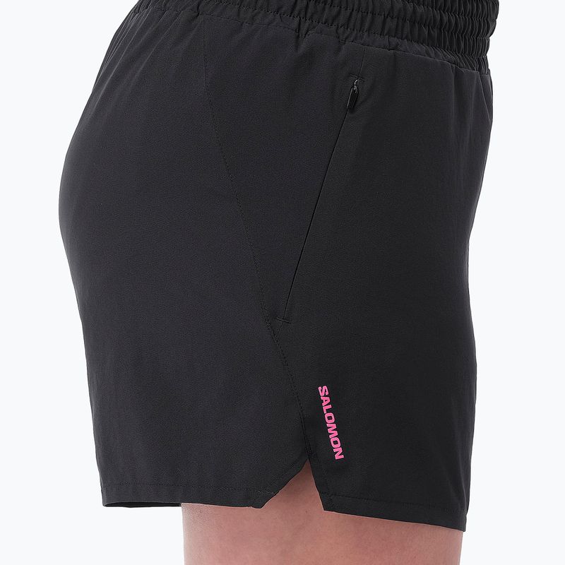Women's running shorts Salomon SHKout Courtney 4" deep black 5