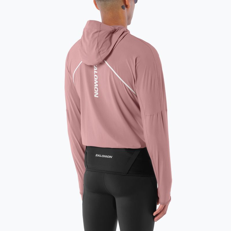 Men's running sweatshirt Salomon Sense Aero Hybrid Half Zip Hooded antler 3