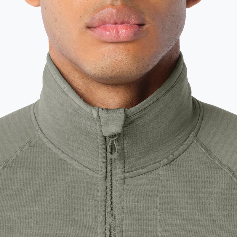 Men's trekking sweatshirt Salomon Essential Lightwarm Full Zip castor gray 3
