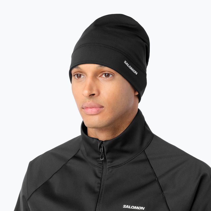 Running hat Salomon Run Tech Beanie deep black 2