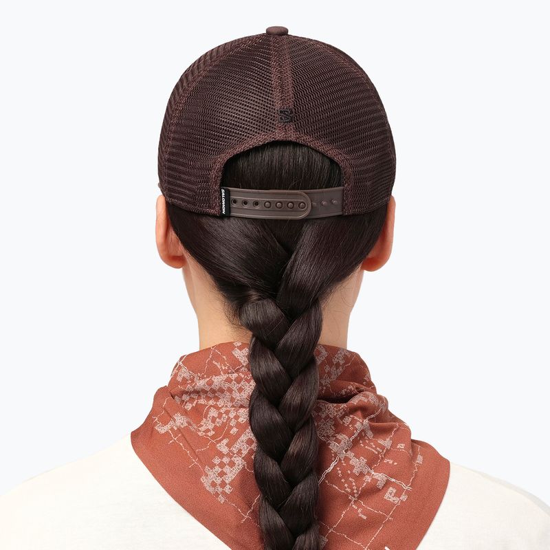 Baseball cap Salomon Logo Trucker coffee bean 5