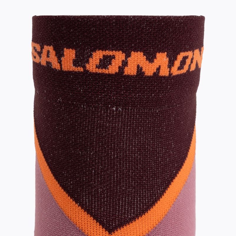 Socks Salomon Pulse Ankle dusky orchid/huckleberry/dragon fire 3