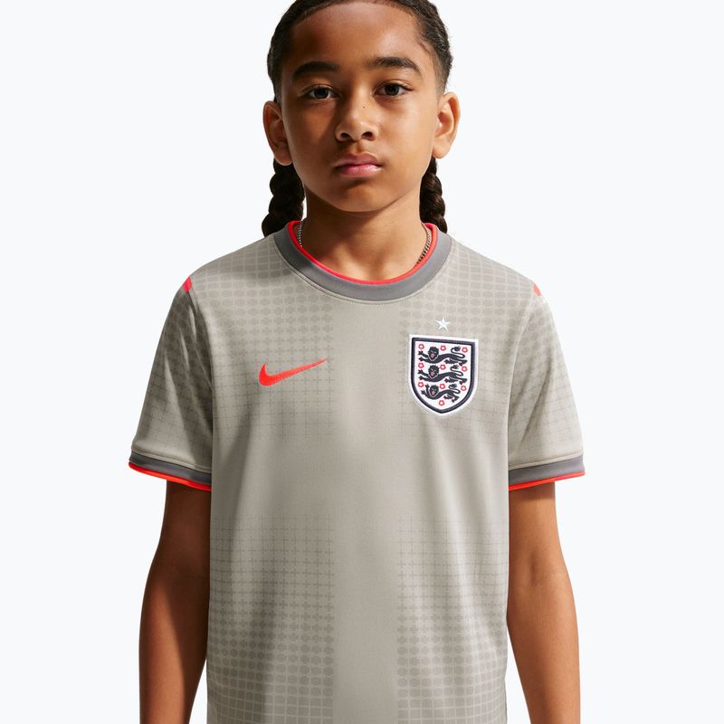 Children's football shirt Nike England Pre-Match pewter grey/bright crimson 5