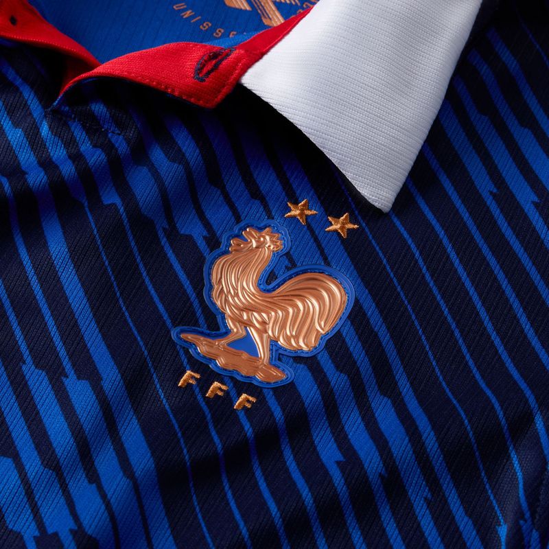 Children's football shirt Nike FFF 2026 Stadium Home game royal/metallic copper 3