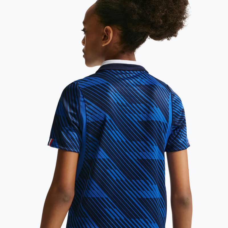 Children's football shirt Nike FFF 2026 Stadium Home game royal/metallic copper 9