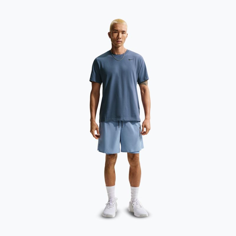 Men's T-shirt Nike Dri-Fit diffused blue/black 2