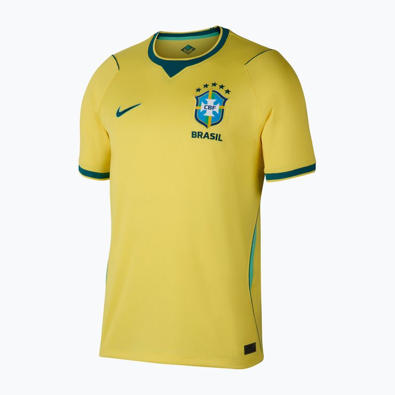 Men's football shirt Nike Brazil 2026 Stadium Home Soccer Replica canary/light menta/geode teal 7