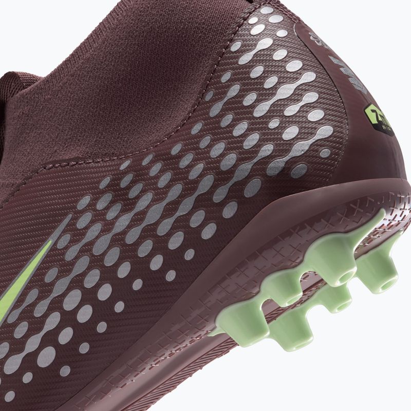 Children's football boots Nike Zoom Superfly 10 Academy Kylian Mbappe AG plum eclipse/metallic silver 6