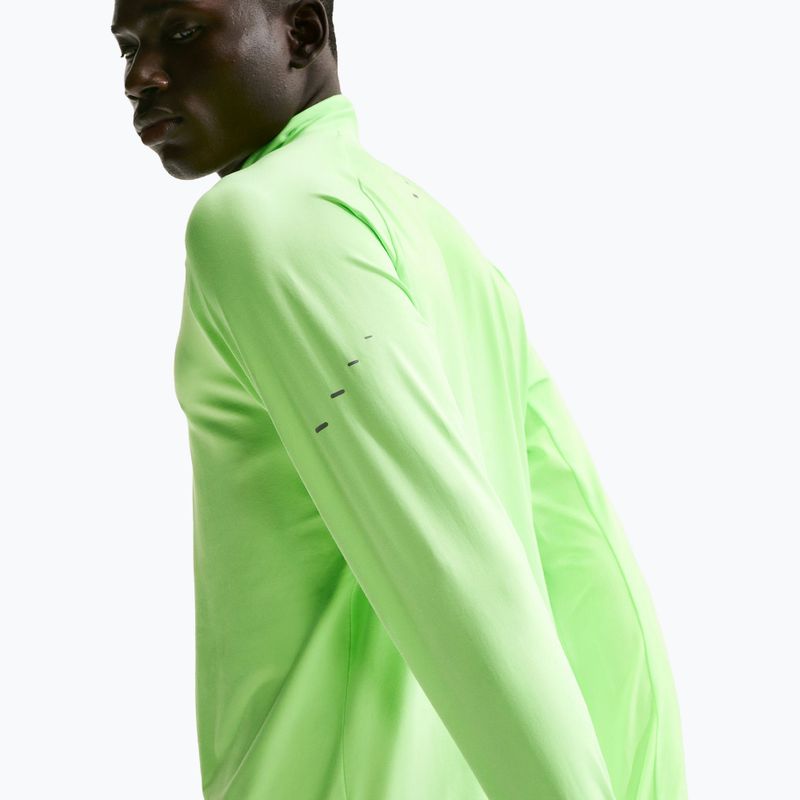 Men's running sweatshirt Nike Stride 1/4 Zip Dri-Fit lime blast 5