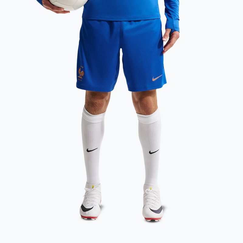 Men's football shorts Nike FFF Strike game royal/metallic copper