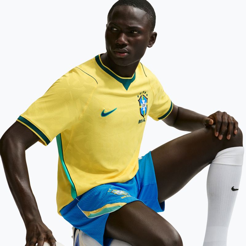 Men's football shirt Nike Brazil 2026/27 Match Home canary/light mint/geode teal 4