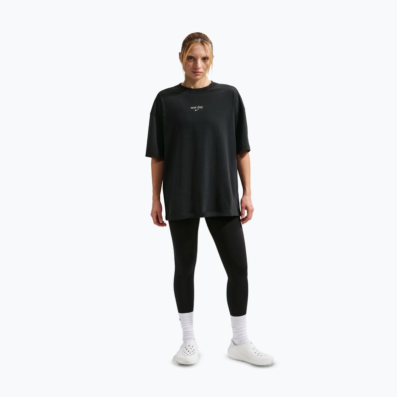 Women's T-shirt Nike Dri-Fit black/white/white 2