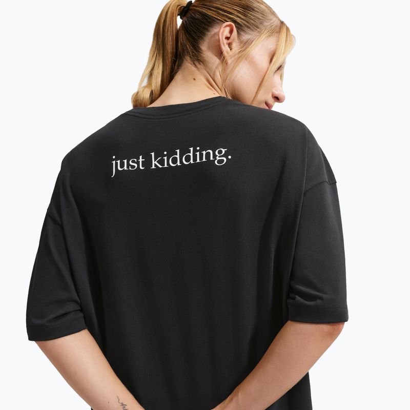 Women's T-shirt Nike Dri-Fit black/white/white 6