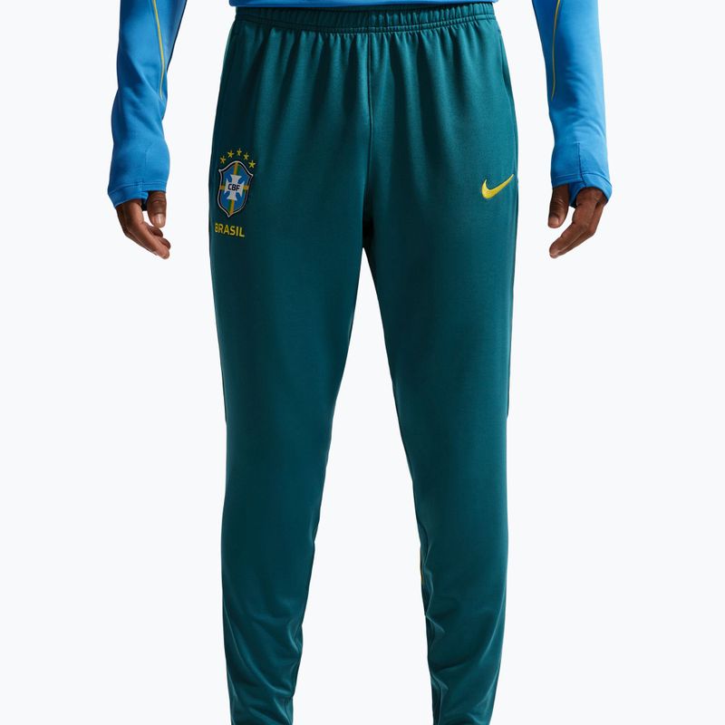 Men's football trousers Nike Brazil Strike geode teal/light mint/midwest gold 5