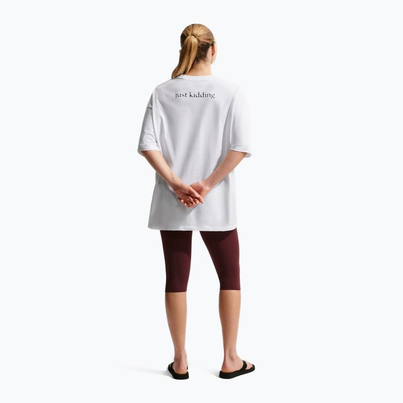 Women's T-shirt Nike Dri-Fit white/black/black 3