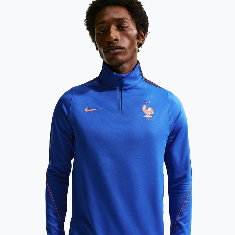 Men's football sweatshirt Nike FFF Strike Dri-Fit Drill Top game royal/metallic copper 4