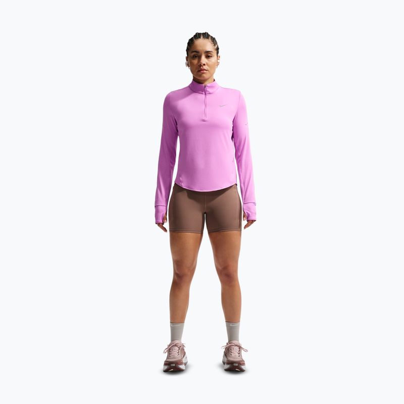Women's running sweatshirt Nike Swift Dri-FIT UV 1/4-Zip light magenta 2