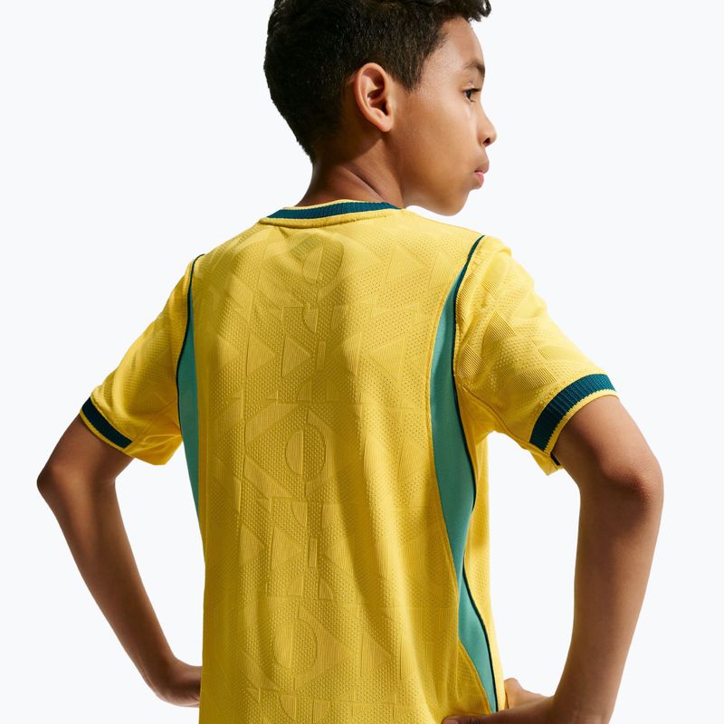 Children's football shirt Nike Brazil 2026/27 Match Home canary/light mint/geode teal 10