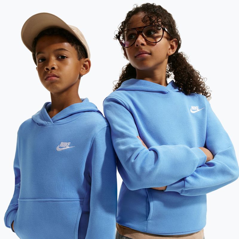 Children's sweatshirt Nike Sportswear Club Fleece university blue/white