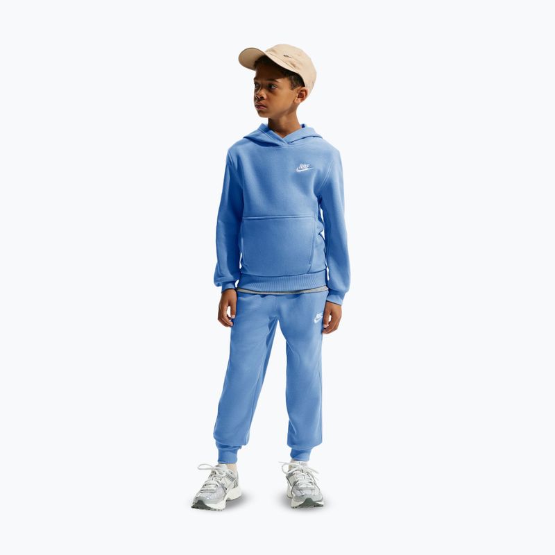 Children's sweatshirt Nike Sportswear Club Fleece university blue/white 3
