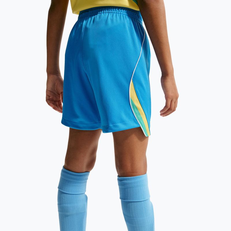 Children's football shorts Nike Brazil 2026 Stadium Home Soccer Replica light photo blue/light mint/white 3