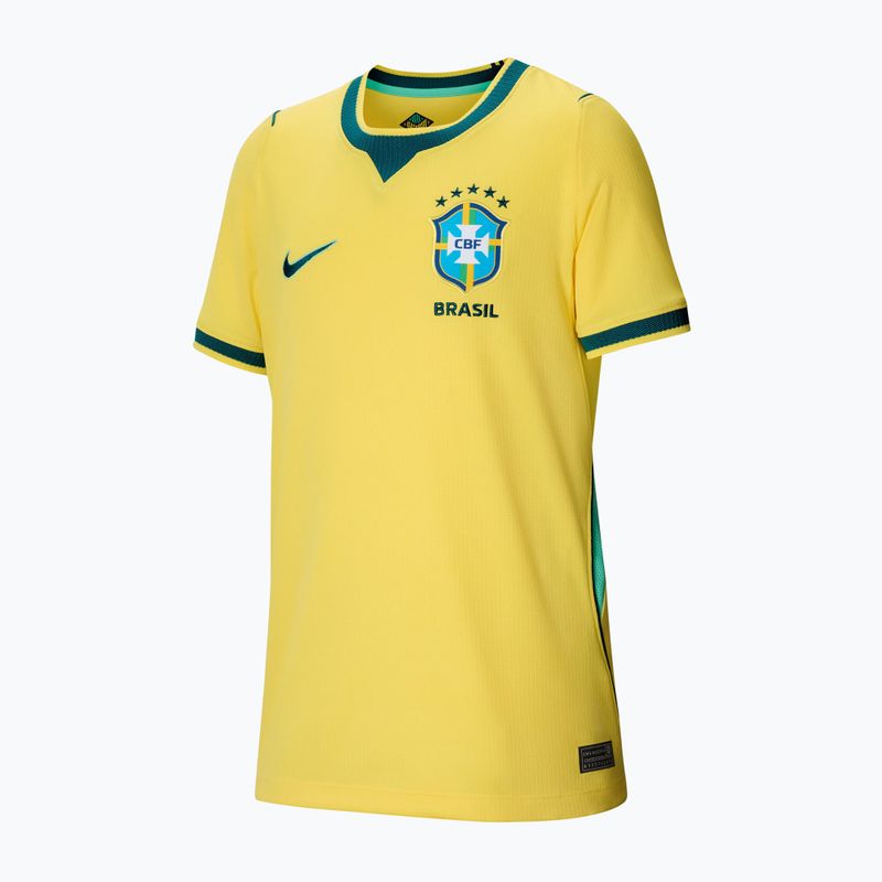 Children's football shirt Nike Brazil 2026 Stadium Home Soccer Replica canary/light menta/geode teal 7