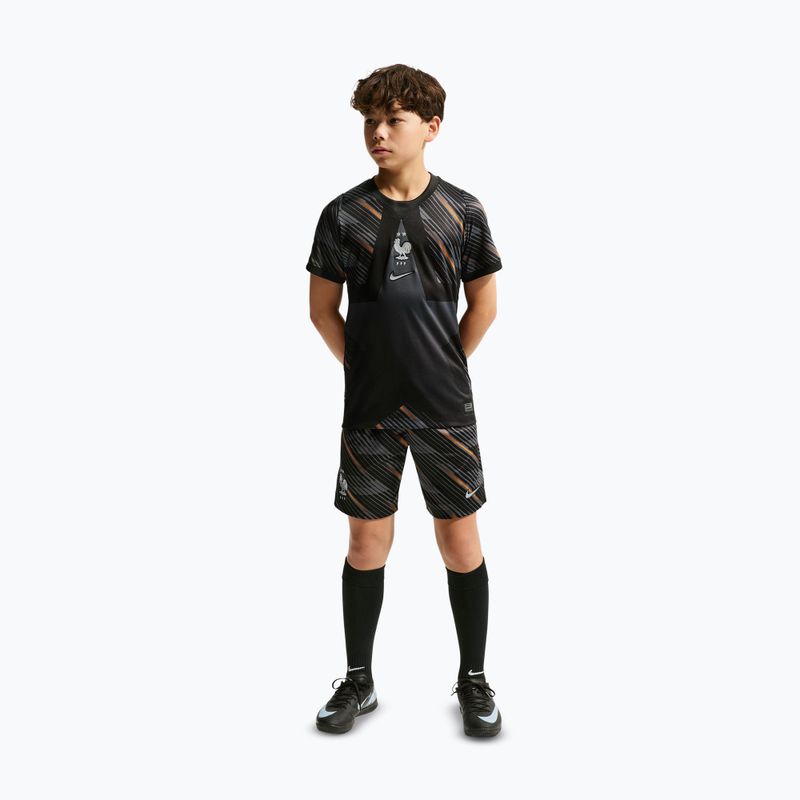 Children's goalkeeper shorts Nike FFF 2026/27 Stadium Goalkeeper black/medium ash/monarch/igloo 2