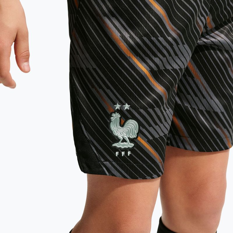 Children's goalkeeper shorts Nike FFF 2026/27 Stadium Goalkeeper black/medium ash/monarch/igloo 5