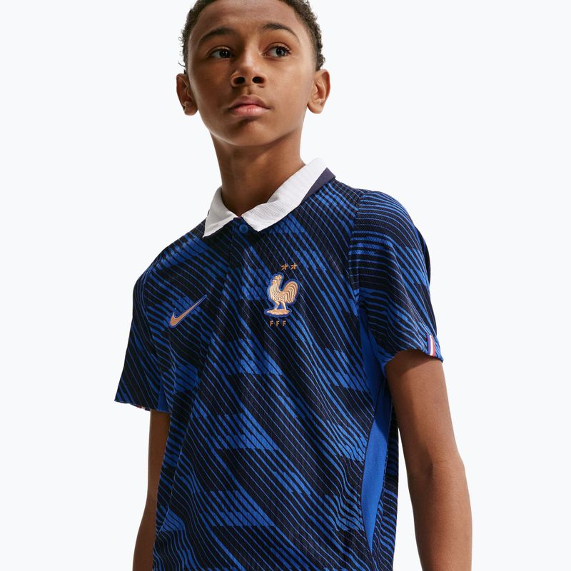 Children's football shirt Nike FFF 2026/27 Match Home game royal/metallic copper 7