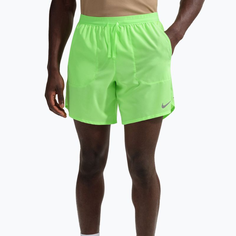Men's running shorts Nike Stride Dri-Fit Brief-Lined 7" lime blast