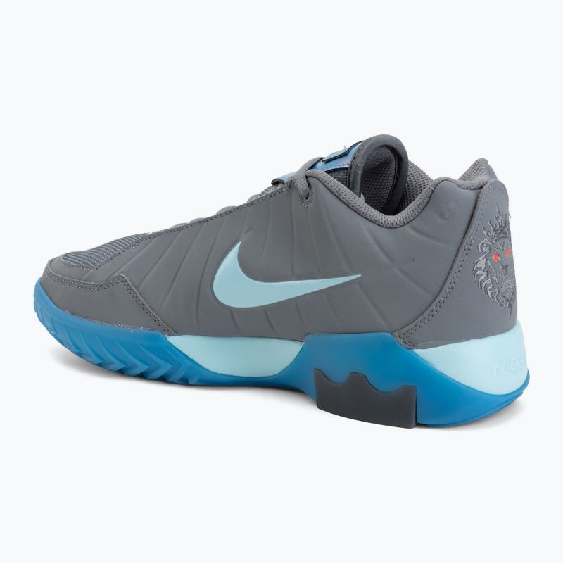 Men's basketball shoes Nike LeBron Witness 9 cool grey/glacier ice/aurora blue 3