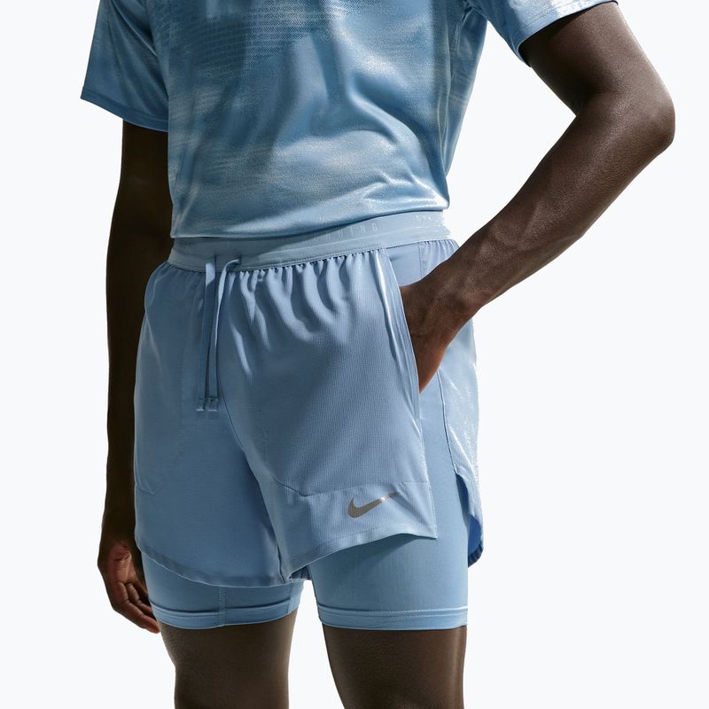 Men's running shorts Nike Stride Dri-Fit Hybrid 5" work blue 5