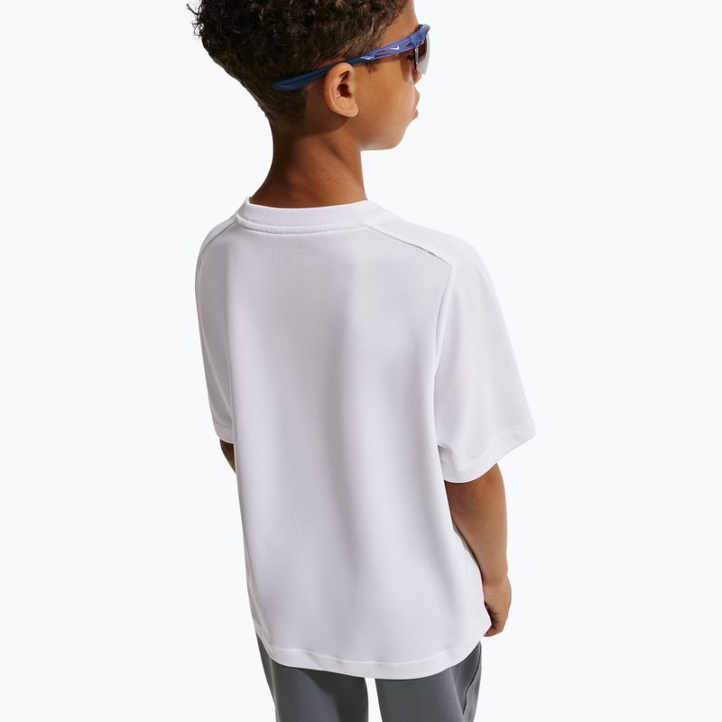 Children's T-shirt Nike Multi Dri-Fit white/black 5