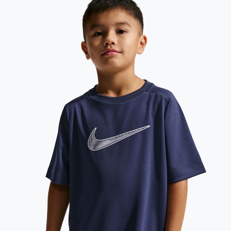 Children's T-shirt Nike Multi Dri-Fit midnight navy/white 4