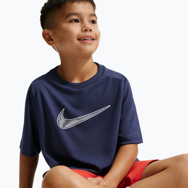 Children's T-shirt Nike Multi Dri-Fit midnight navy/white 5