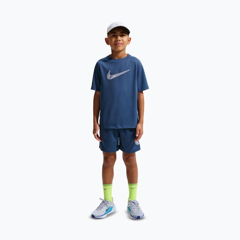 Children's T-shirt Nike Multi Dri-Fit mystic navy/white 2